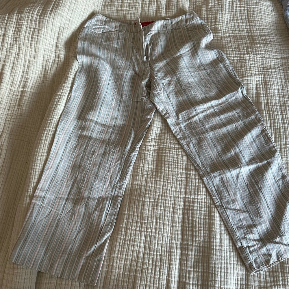 Striped Linen Pants